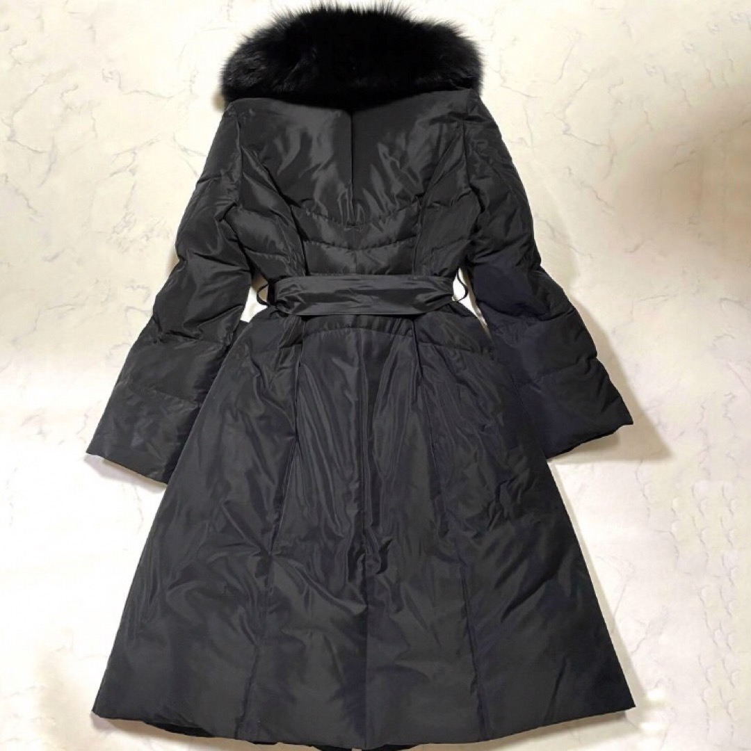 フォックスファー 黒・美品✨ロングダウンコート フォックスファー 黒・美品✨ロングダウンコート