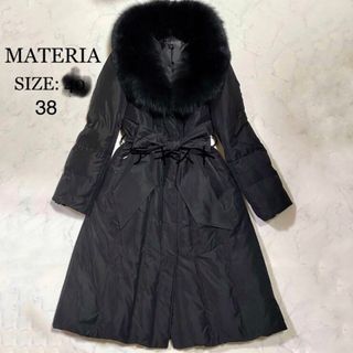 DCガレージダウン【美品】　MATERIA MILANO ダウン90% フェザー10% フォックス