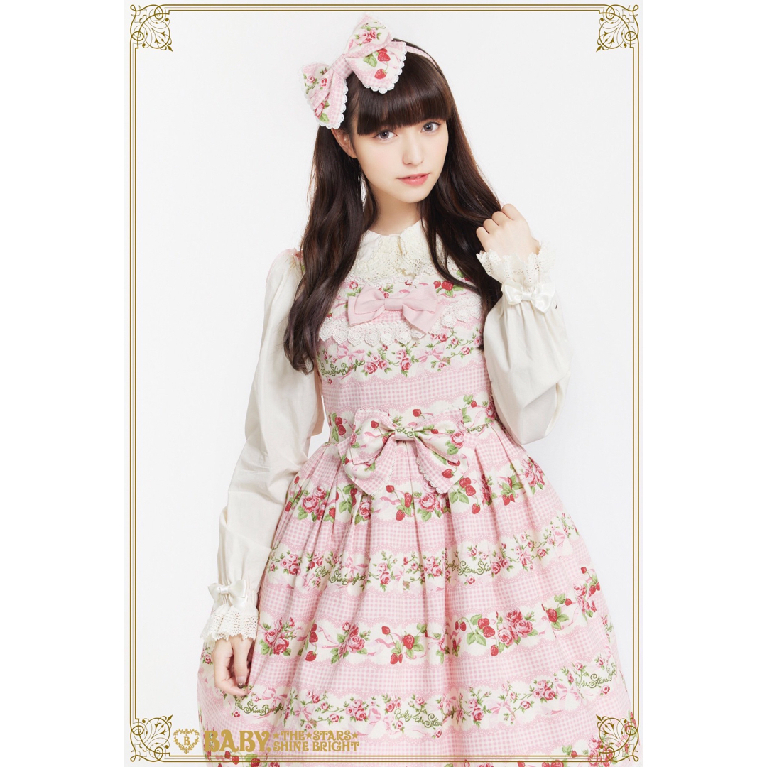 BABY,THE STARS SHINE BRIGHT - sweet gingham border柄 JSKの BABY,THE STARS SHINE BRIGHT - sweet gingham border柄 JSKの