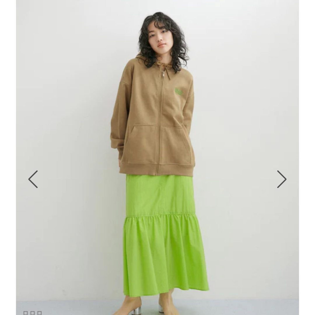 UNITED ARROWS(ユナイテッドアローズ)のGANNI ガニー パーカー ベージュ S/Mサイズ レディースのトップス(パーカー)の商品写真