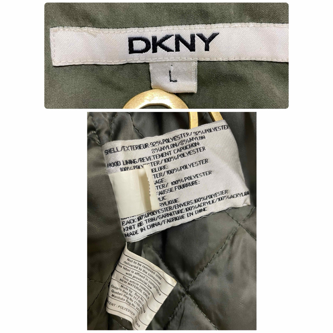 DKNY(ダナキャランニューヨーク)のR2586    DKNY ダナキャランニューヨーク　中綿　ボアコート レディースのジャケット/アウター(その他)の商品写真