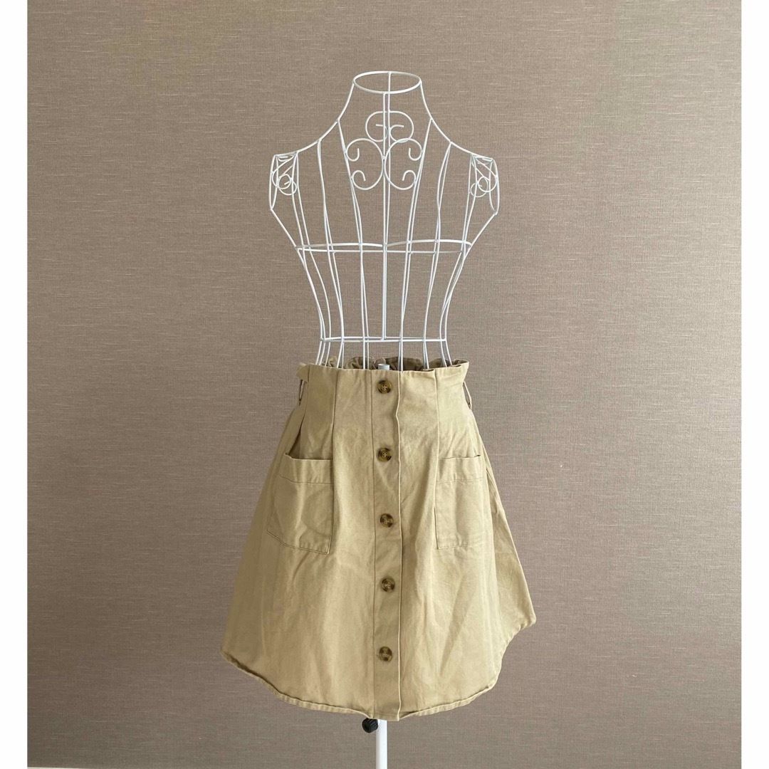 RETRO GIRL(レトロガール)のRETRO GIRL レトロガール　膝丈スカート　フロントボタン　カジュアル レディースのスカート(ひざ丈スカート)の商品写真