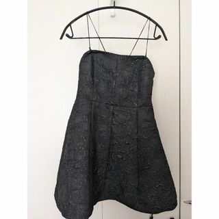 Ameri VINTAGE - アメリ AMERI MEDI 2WAY JACQUARD BARE TOP 黒