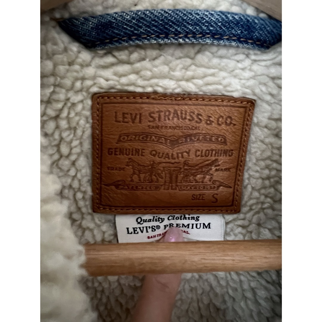 Levi's(リーバイス)のリーバイス ジージャン sサイズ　裏地ムートン レディースのジャケット/アウター(Gジャン/デニムジャケット)の商品写真