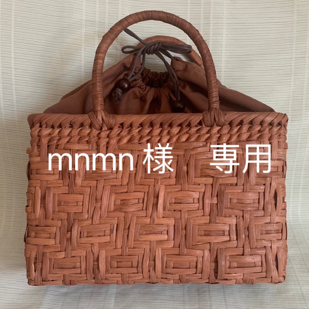 新入荷 新品 長野産 サイズM 職人手編み 連続網代編み 山葡萄籠バッグ ...