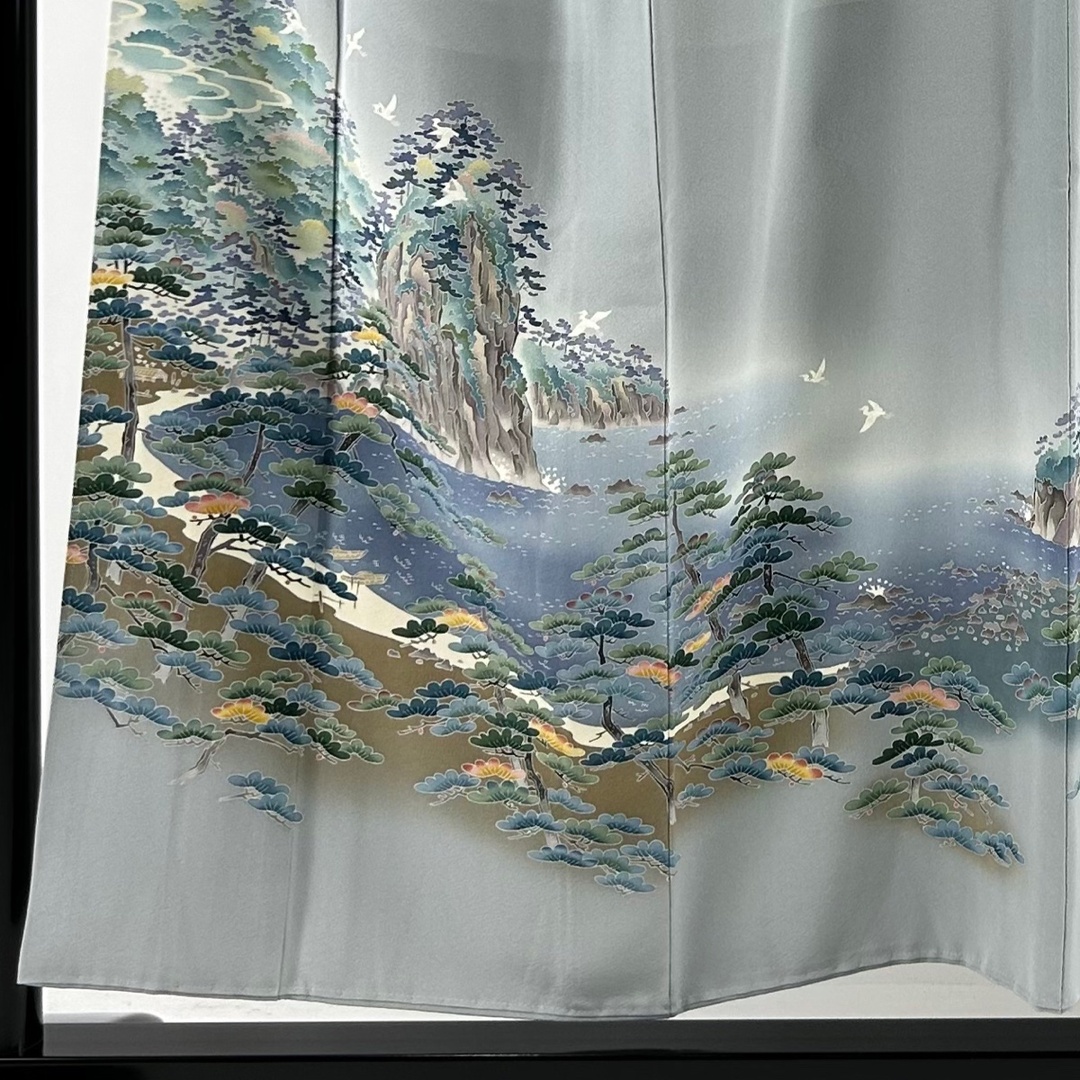 色留袖 身丈153cm 裄丈62cm 正絹 美品 秀品 【中古】の通販 by ...