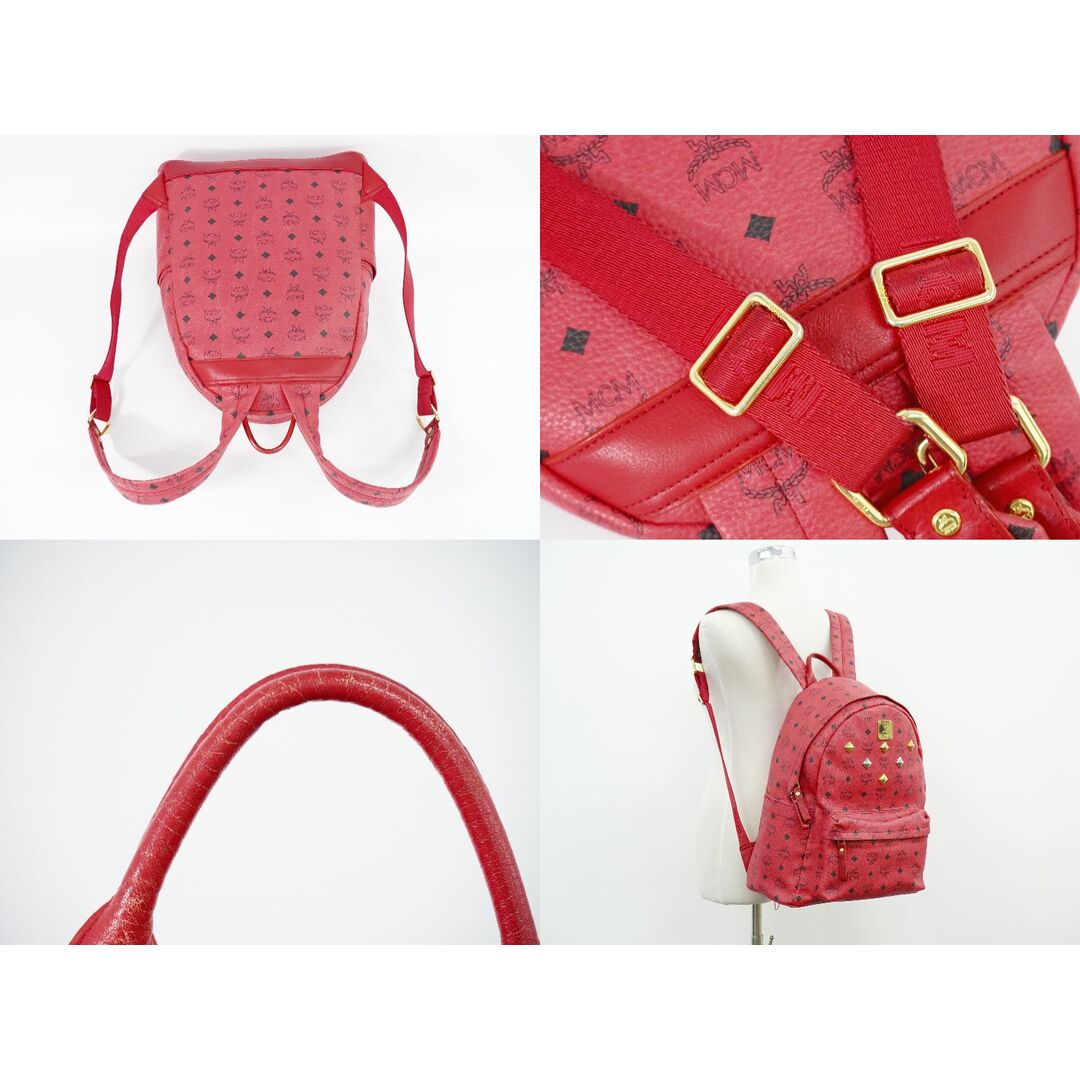 本物 エムシーエム MCM ヴィセトス スタッズ リュックサック 本物 エムシーエム MCM ヴィセトス スタッズ リュックサック