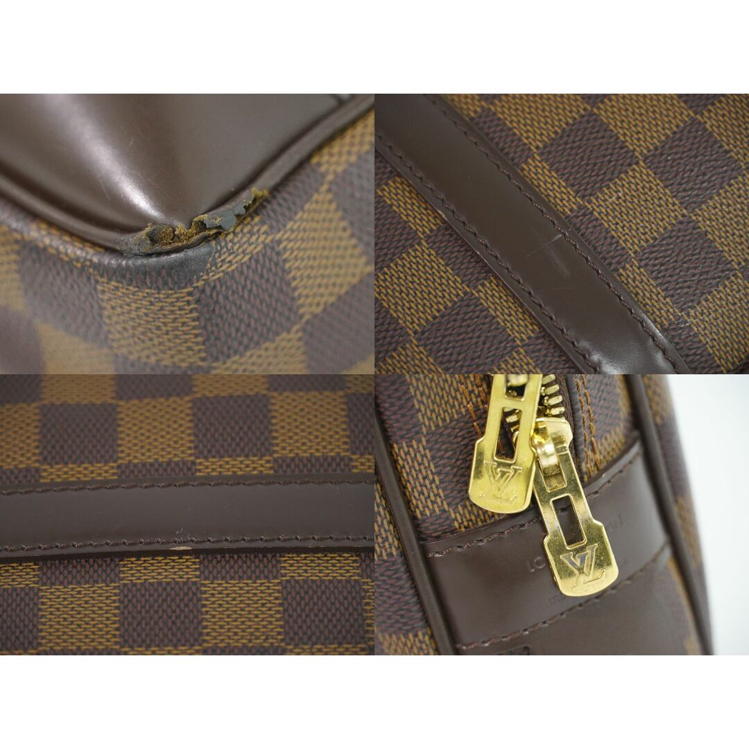 LOUIS VUITTON(ルイヴィトン)の本物 ルイヴィトン LOUIS VUITTON LV ポルトドキュマンヴォワヤージュ ダミエ エベヌ ビジネスバッグ ハンドバッグ ブラウン N41124 ビトン バッグ 中古 メンズのバッグ(ビジネスバッグ)の商品写真