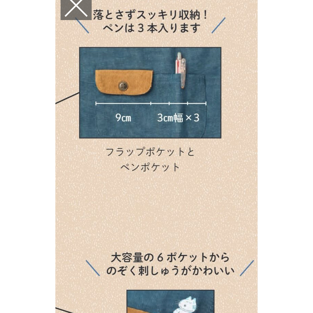 学研(ガッケン)の学研　エプロン　11匹のねこ レディースのレディース その他(その他)の商品写真