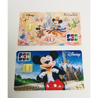 ディズニー(Disney)の新品2点　ミッキー実写　ディズニー40周年　クレジット　カード　サンプル(キャラクターグッズ)