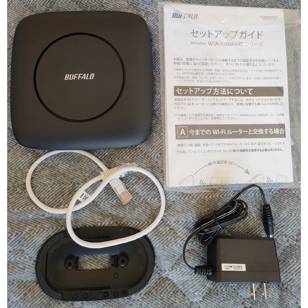 【美品】BUFFALO WSR3200AX4S 無線LANルータ バッファローPC/タブレット