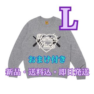 ヒューマンメイド(HUMAN MADE)の★L・新品・送料込★HUMAN MADE KAWS Made Sweater(ニット/セーター)