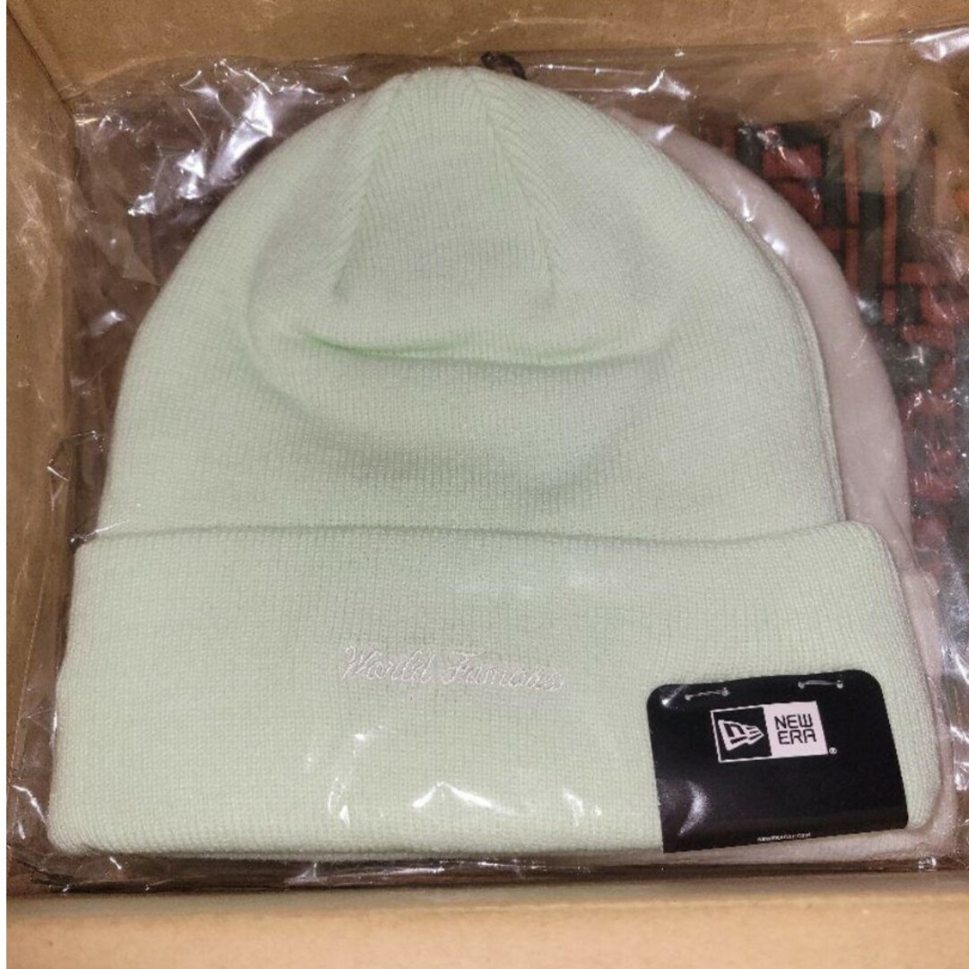 Supreme(シュプリーム)の0　 New Era Box Logo Beanie 薄緑 　大人フェミニン メンズの帽子(ニット帽/ビーニー)の商品写真