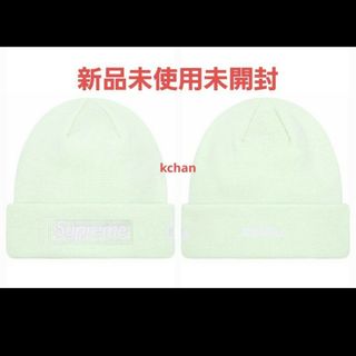 シュプリーム(Supreme)の0　 New Era Box Logo Beanie 薄緑 　大人フェミニン(ニット帽/ビーニー)