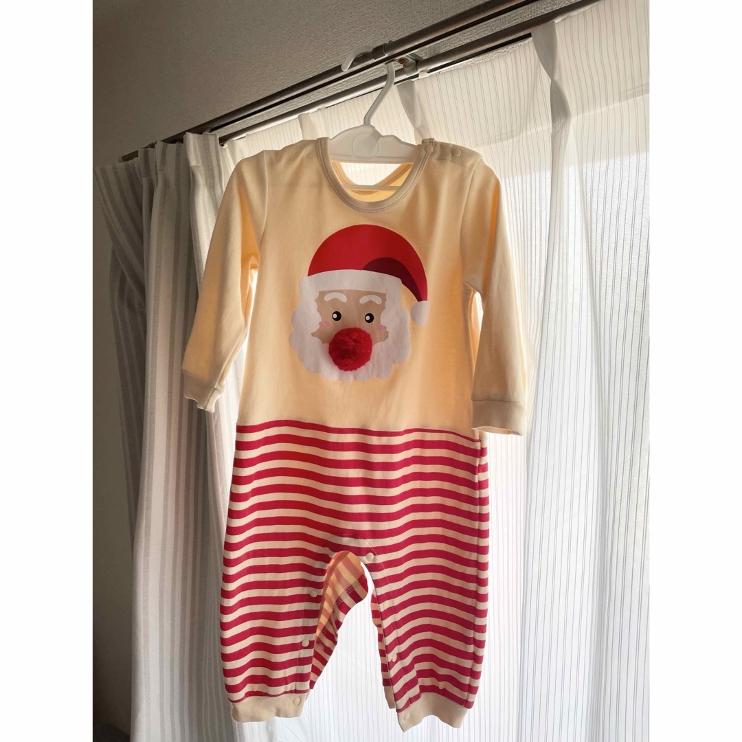 サンタクロース　ロンパース キッズ/ベビー/マタニティのベビー服(~85cm)(ロンパース)の商品写真