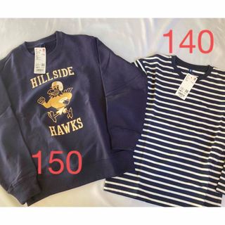 ユニクロ(UNIQLO)の<新品未使用>UNIQLO KIDS トレーナー　カットソー(Tシャツ/カットソー)