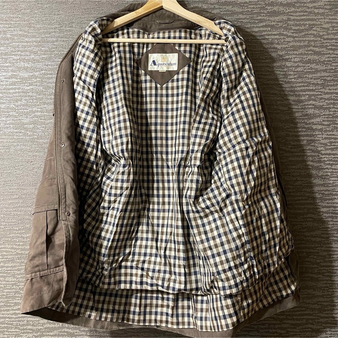 AQUA SCUTUM(アクアスキュータム)のAquascutum スムース ハーフコート ダウンベストライナー ガンクラブ メンズのジャケット/アウター(ステンカラーコート)の商品写真