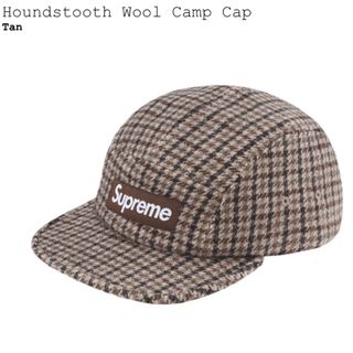 シュプリーム(Supreme)のSupreme Houndstooth Wool Camp Cap タン Tan(キャップ)