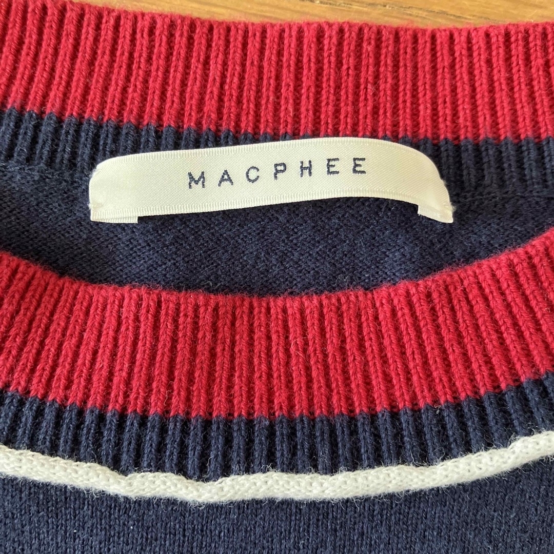 MACPHEE(マカフィー)のMACPHEE TOMORROWLANDトゥモローランド コットンニットS レディースのトップス(ニット/セーター)の商品写真