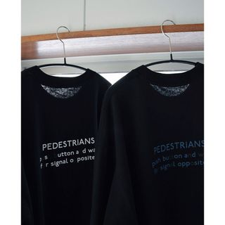 Antwort PEDESTRIAN LS T-SHIRT 白 ロンT Tシャツ(Tシャツ/カットソー(七分/長袖))