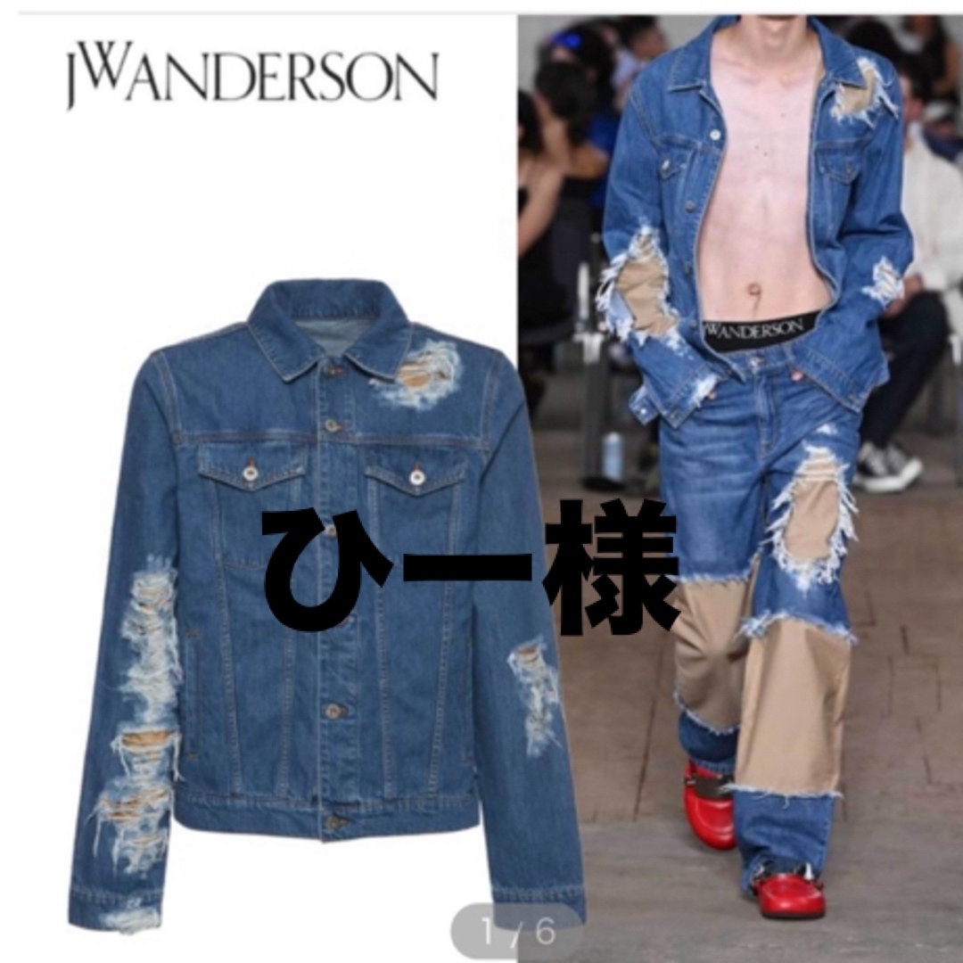 J.W.ANDERSON(ジェイダブリューアンダーソン)のjwanderson デニムジャケット　サイズM メンズのジャケット/アウター(Gジャン/デニムジャケット)の商品写真