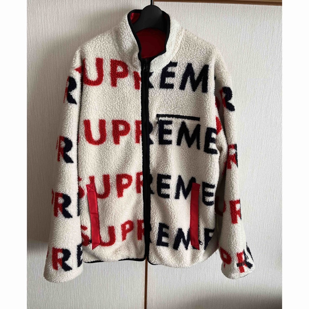 Supreme(シュプリーム)のXL)Supreme Reversible Logo Fleece Jacket メンズのジャケット/アウター(ナイロンジャケット)の商品写真