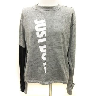 ナイキ(NIKE)のナイキ ICNCLSH スフィア スポーツウェア Tシャツ 裏起毛 グレー M(Tシャツ(長袖/七分))