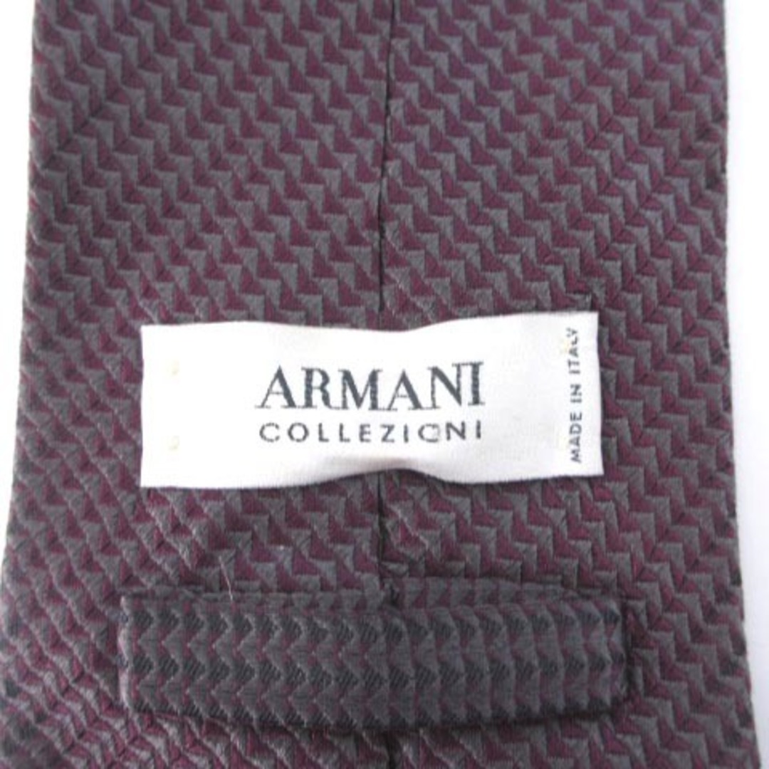 ARMANI COLLEZIONI(アルマーニ コレツィオーニ)のアルマーニ コレツィオーニ ネクタイ レギュラータイ 総柄 シルク パープル メンズのファッション小物(ネクタイ)の商品写真