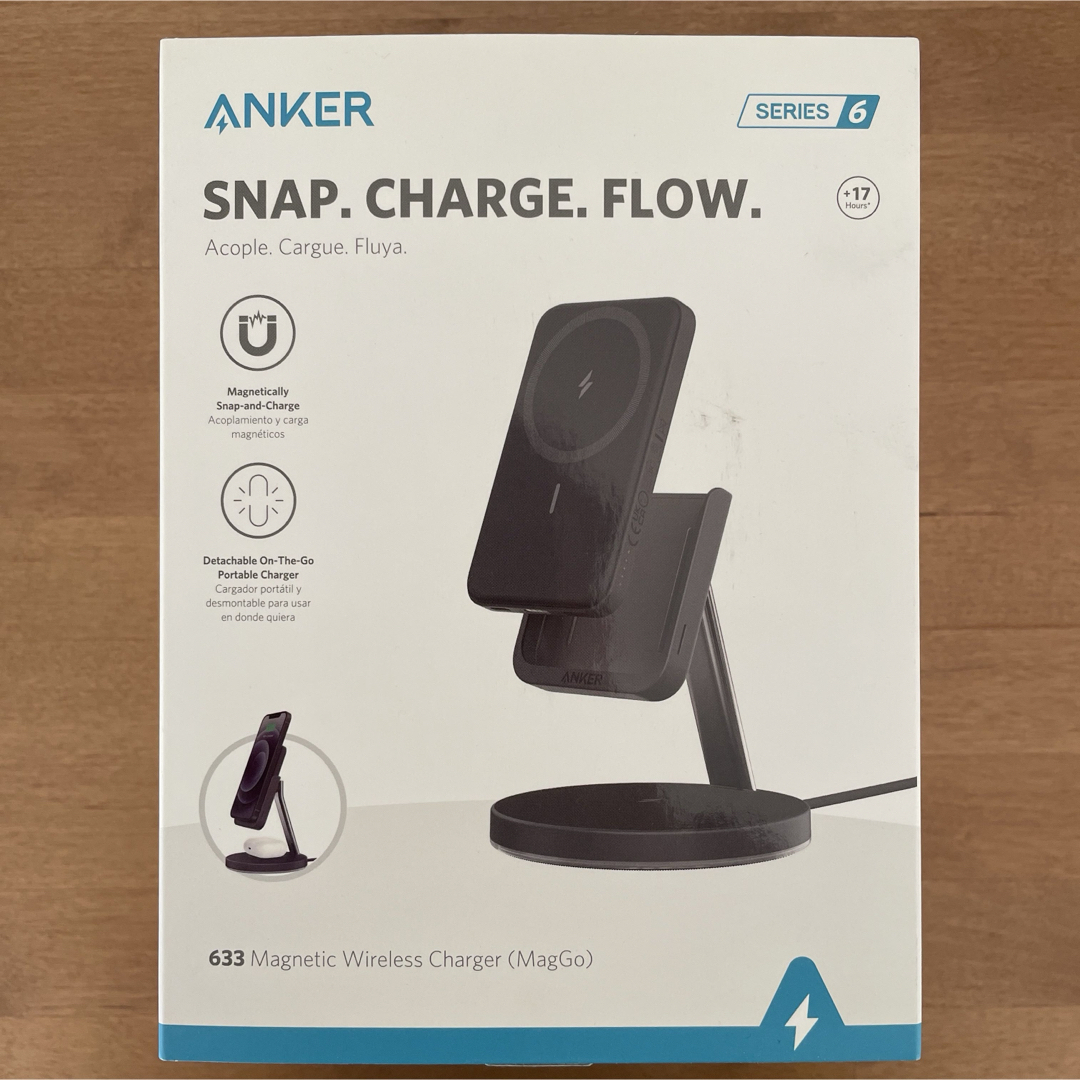 Anker(アンカー)のAnker 633 Magnetic Wireless Charger スマホ/家電/カメラのスマートフォン/携帯電話(バッテリー/充電器)の商品写真