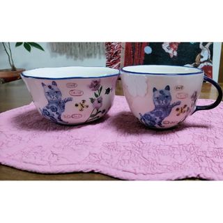 アンソロポロジー(Anthropologie)のナタリーレテ 猫マグカップ(食器)