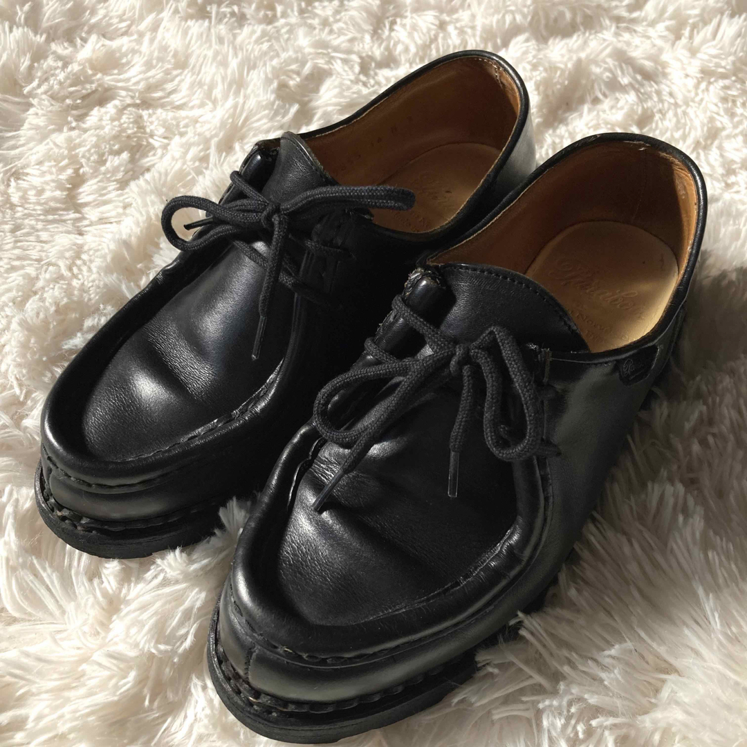 ★PARABOOT★パラブーツ★チロリアンシューズ★ミカエル★黒★レザー★レディース