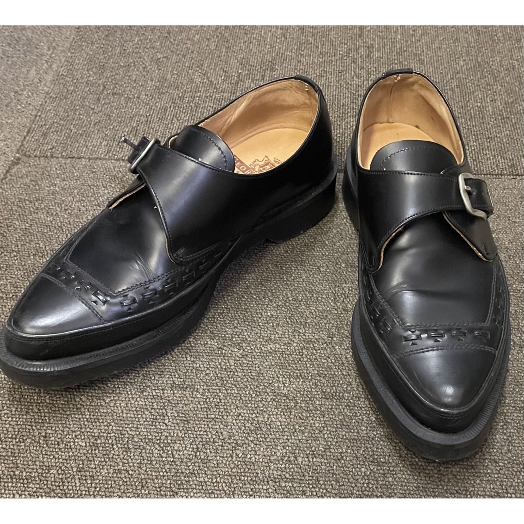 GEORGE COX(ジョージコックス)の即日発送ジョージコックス　4067ブラックレザー ブラックインターレース メンズの靴/シューズ(ドレス/ビジネス)の商品写真