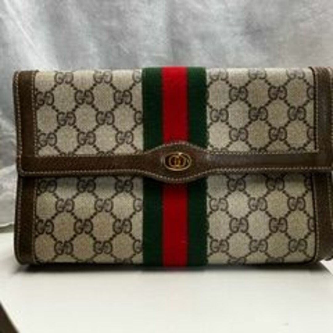 GUCCI - GUCCI オールドグッチ GG柄 クラッチバッグ セカンドバッグ