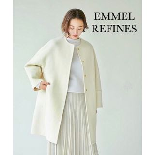 EMMEL REFINES - エメルリファインズ 女優コート EM ベルテッド フレア