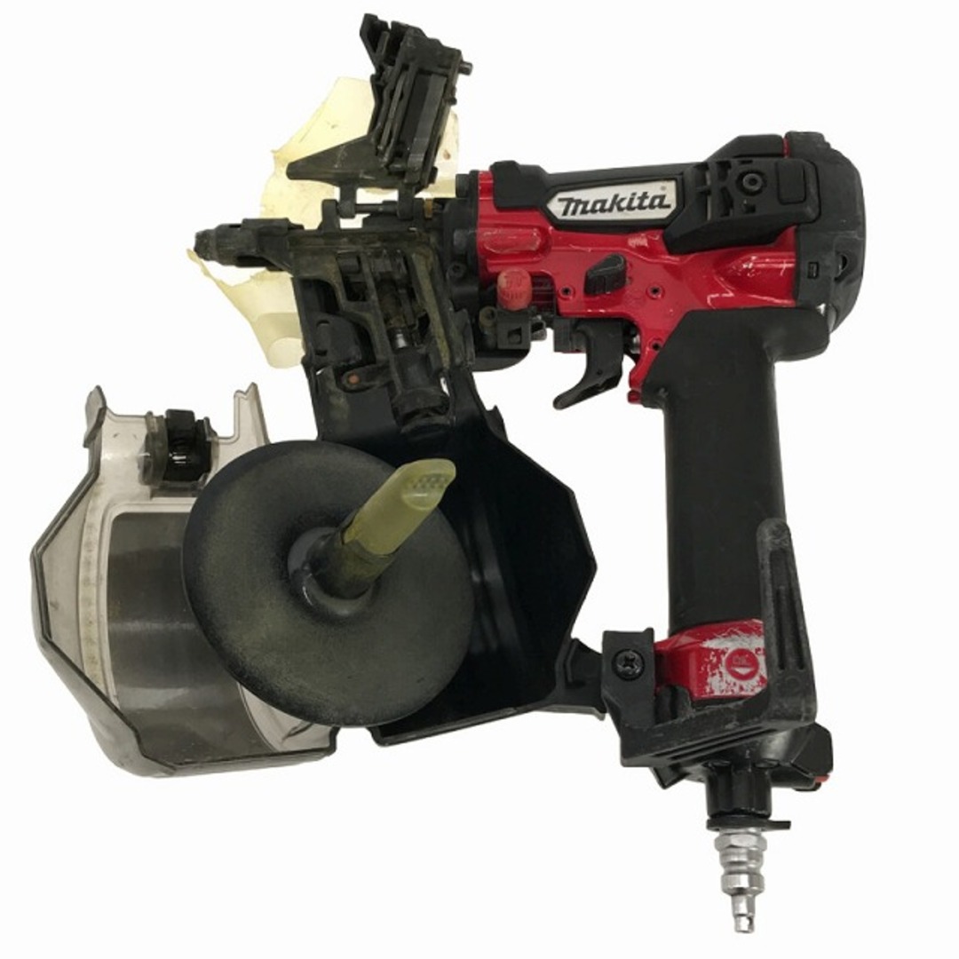 Makita(マキタ)の☆中古品☆makita マキタ 50mm 高圧 エア釘打機 AN513H ケース付 赤/レッド エア釘打ち機 ロール釘打機 ロール釘打ち機 コイルネイラ 82927 自動車/バイクのバイク(工具)の商品写真