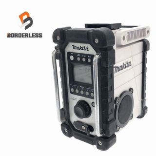 マキタ(Makita)の☆中古品☆makita マキタ 7.2V～18V 充電式ラジオ MR107 白/ホワイト 本体のみ コードレス 現場ラジオ 作業ラジオ ポータブルラジオ 82943(工具)