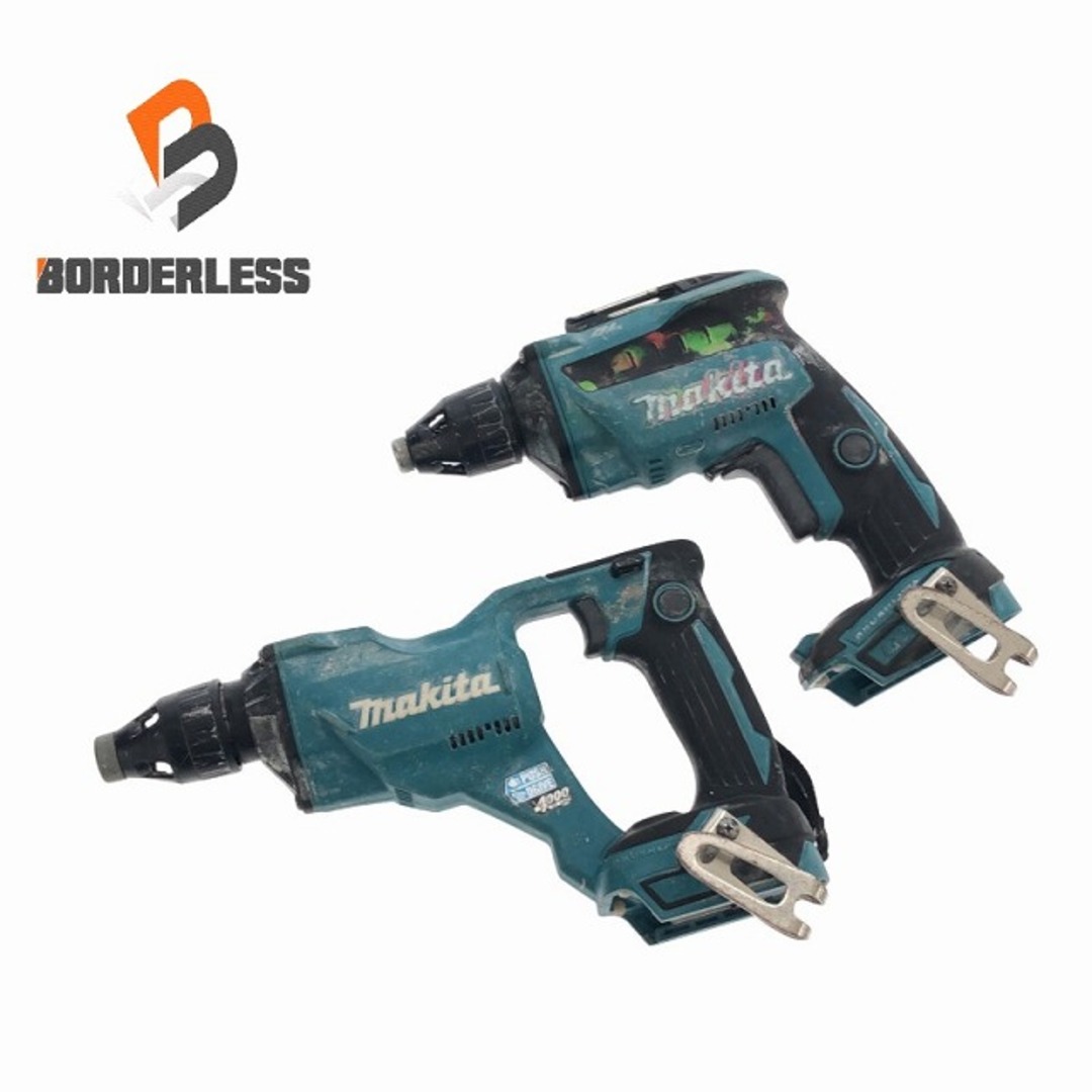 自動車/バイク☆品2セット☆ makita マキタ 18V 充電式スクリュードライバー FS454D FS453D 本体のみ コードレス ボードドライバー 83010