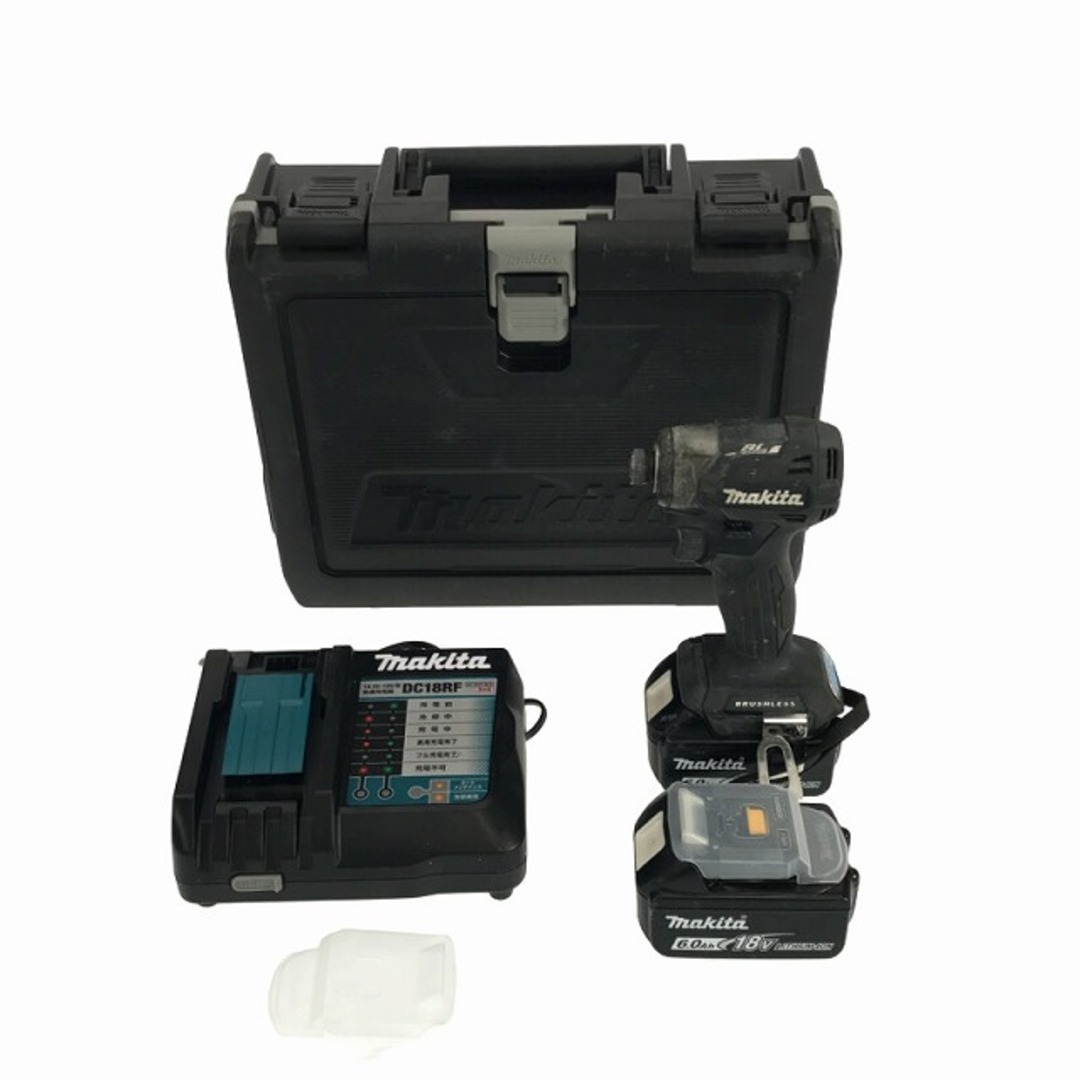 Makita(マキタ)の☆中古品☆makita マキタ 18V 充電式インパクトドライバー TD173DRGXB 黒/ブラック バッテリー2個(18V 6.0Ah) 充電器 ケース付 83019 自動車/バイクのバイク(工具)の商品写真