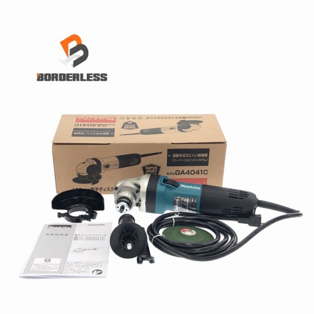 ☆未使用品☆makita マキタ 100mm 電子制御ディスクグラインダー GA4041C サンダー 研磨 切断 電動工具 83231バイク