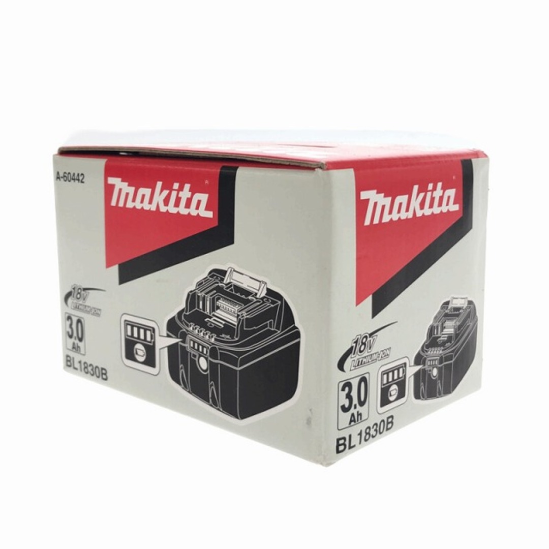 ☆未使用品☆makita マキタ 18V 3.0Ah 純正 リチウムイオンバッテリー BL1830B 残量表示付 リチウムイオン電池 蓄電池 充電池  83266