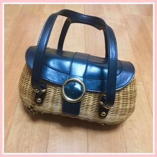 ジョイアス(Joias)の【早い者勝ち】 かわいい♡ ジョイアス かごBag 黒(かごバッグ/ストローバッグ)