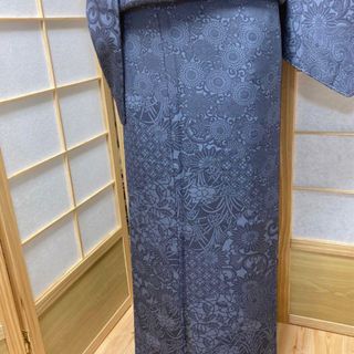 ［8383］訪問着 美品 未使用 花切嵌文様 しつけ付 正絹 着物 袷