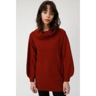 アズールバイマウジー(AZUL by moussy)の未使用　定価9,878円　ウール混　アズールバイマウジー　オフトータルニット(ニット/セーター)