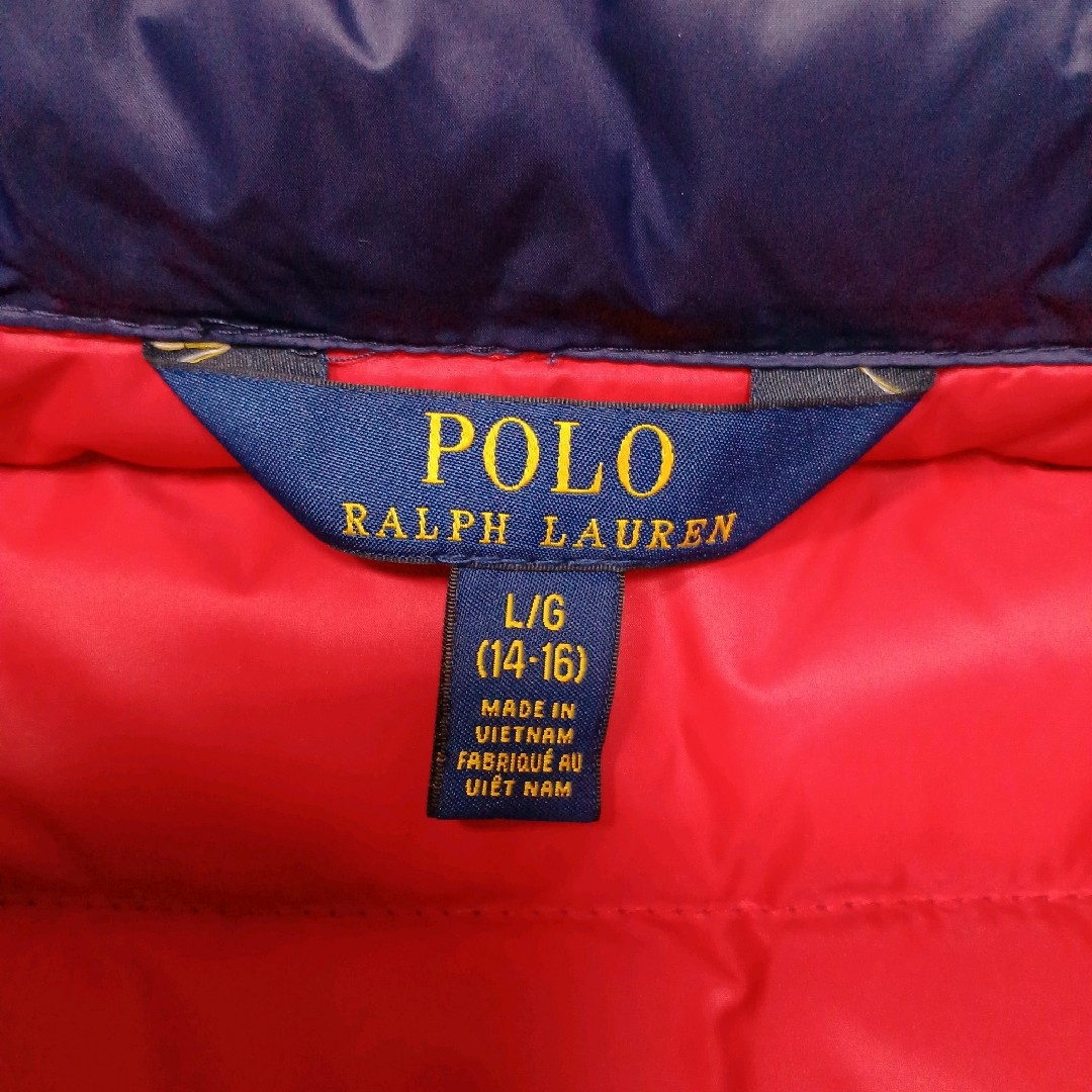 POLO RALPH LAUREN(ポロラルフローレン)のポロラルフローレン L (14-16) 160 ダウンベスト キッズ/ベビー/マタニティのキッズ服男の子用(90cm~)(ジャケット/上着)の商品写真
