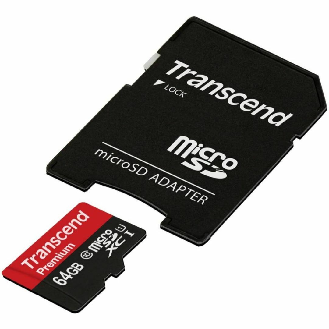 Transcend(トランセンド)のトランセンドジャパン　microSDXC 64GB Class10UHS-I対応 スマホ/家電/カメラのPC/タブレット(PC周辺機器)の商品写真