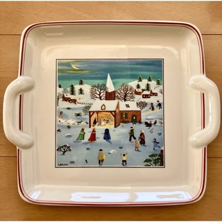ビレロイアンドボッホ(ビレロイ&ボッホ)のvilleroy&boch Naif Christmas  スクエア皿(食器)