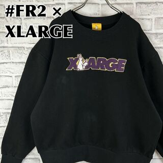 エフアールツー(#FR2)のFR2 × XLARGE スウェット トレーナー センター刺繍ロゴ パイル XL(スウェット)