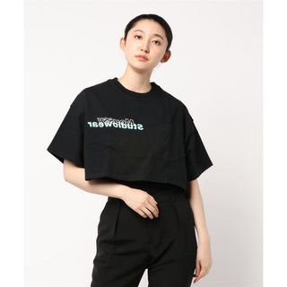 マウジー(moussy)の【即購入可】マウジー SW LOGO CROPPED Tシャツ(Tシャツ(半袖/袖なし))