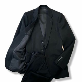 LITHIUM HOMME - 美品 リチウムオム 3ピース セットアップスーツ ウール ブラック 48