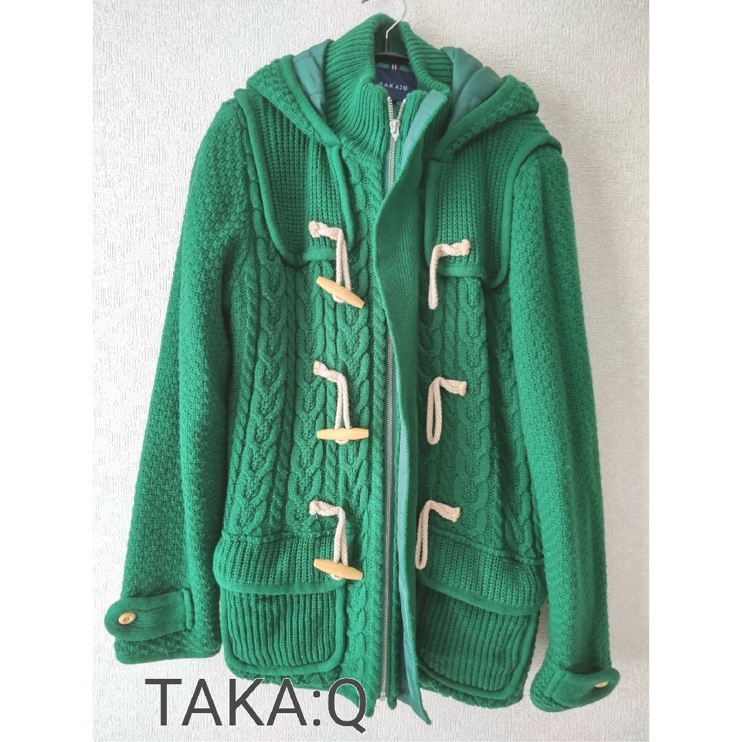 TAKA-Q(タカキュー)の【タカキュー】ダッフルコート カーディガン L メンズ レディース 訳あり メンズのジャケット/アウター(ダッフルコート)の商品写真